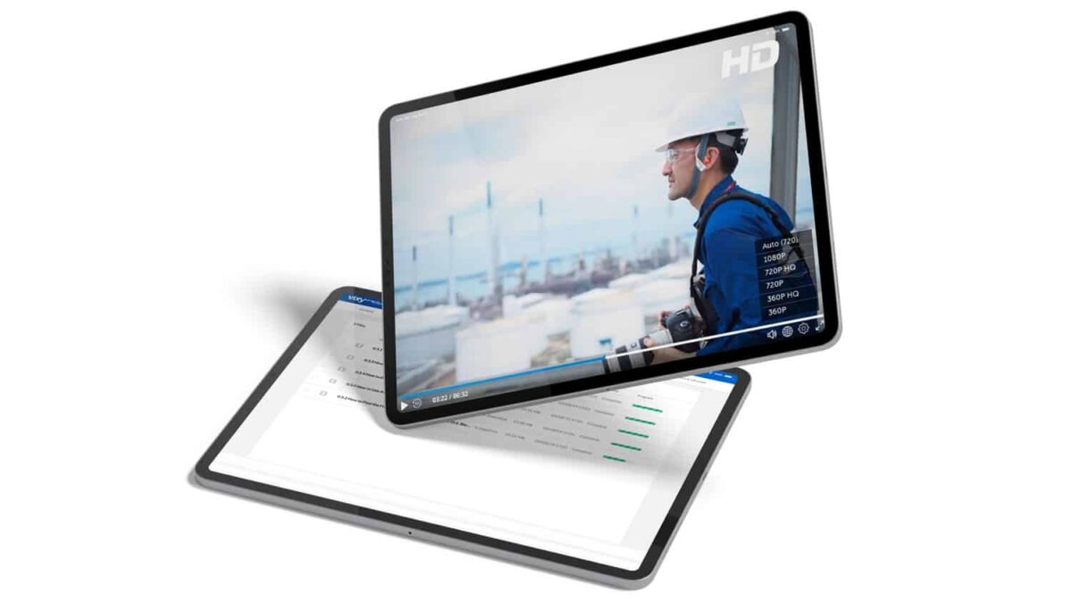Eigen streaming video website mockups tablets