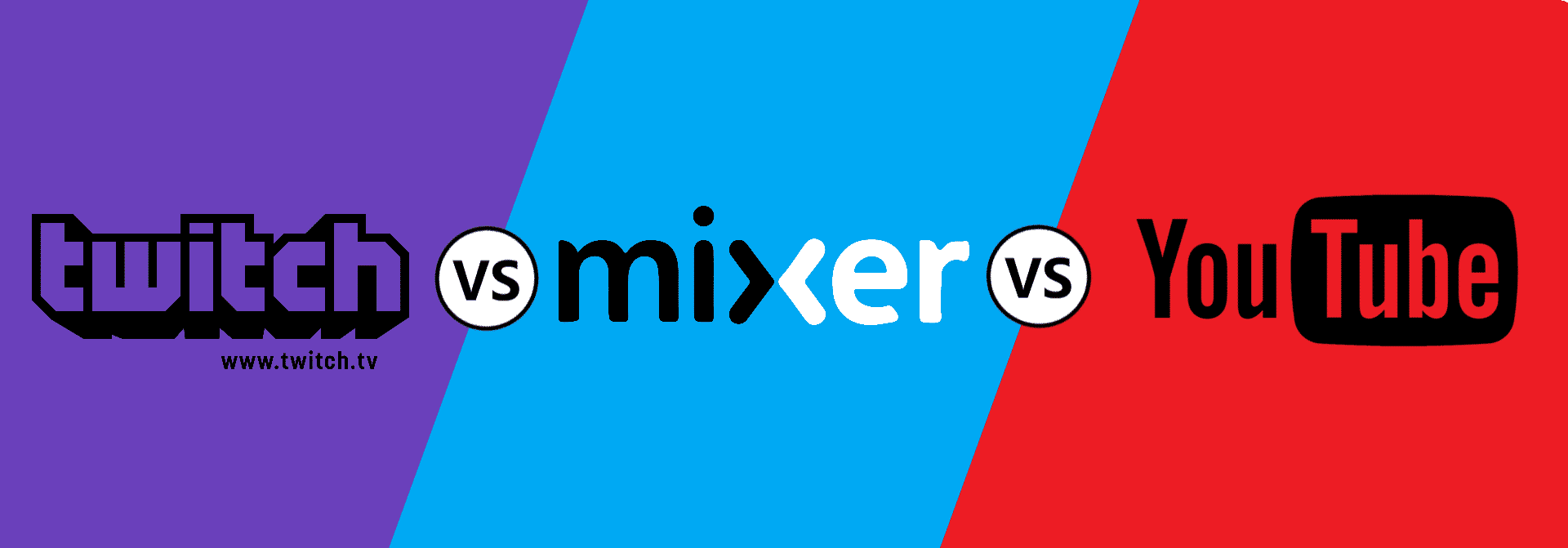 The difference between Twitch, Mixer and Youtube